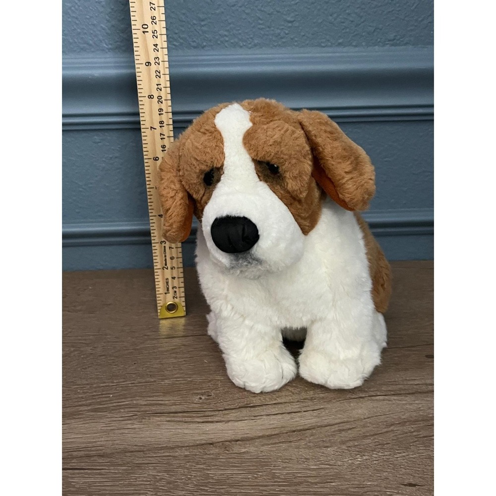 Lou Rankin Plush Dog Brown‎ White Stuffed Animal Toy